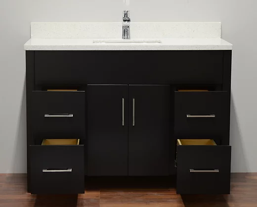 48″ Solid Wood Vanity with Quartz Countertop – TC – 4801 2 48″ Solid Wood Vanity with Quartz Countertop – TC – 4801