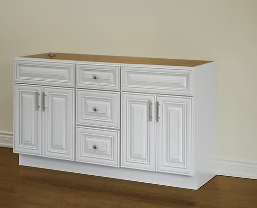 60" Solid Wood Vanity With Quartz Countertop – TC – IC60DD