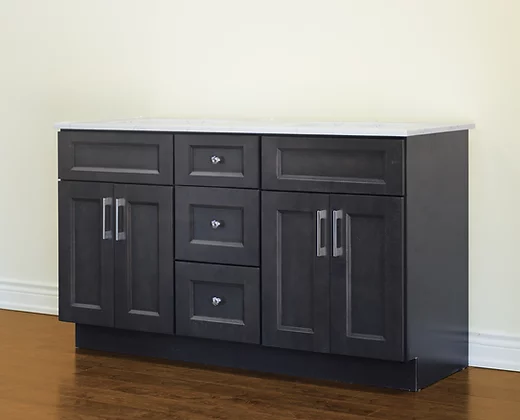 60" Solid Wood Vanity With Quartz Countertop – TC – DGS60DD