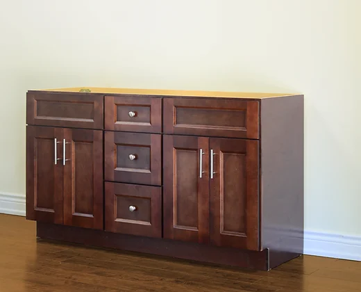 60" Solid Wood Vanity With Quartz Countertop – TC – DS60DD
