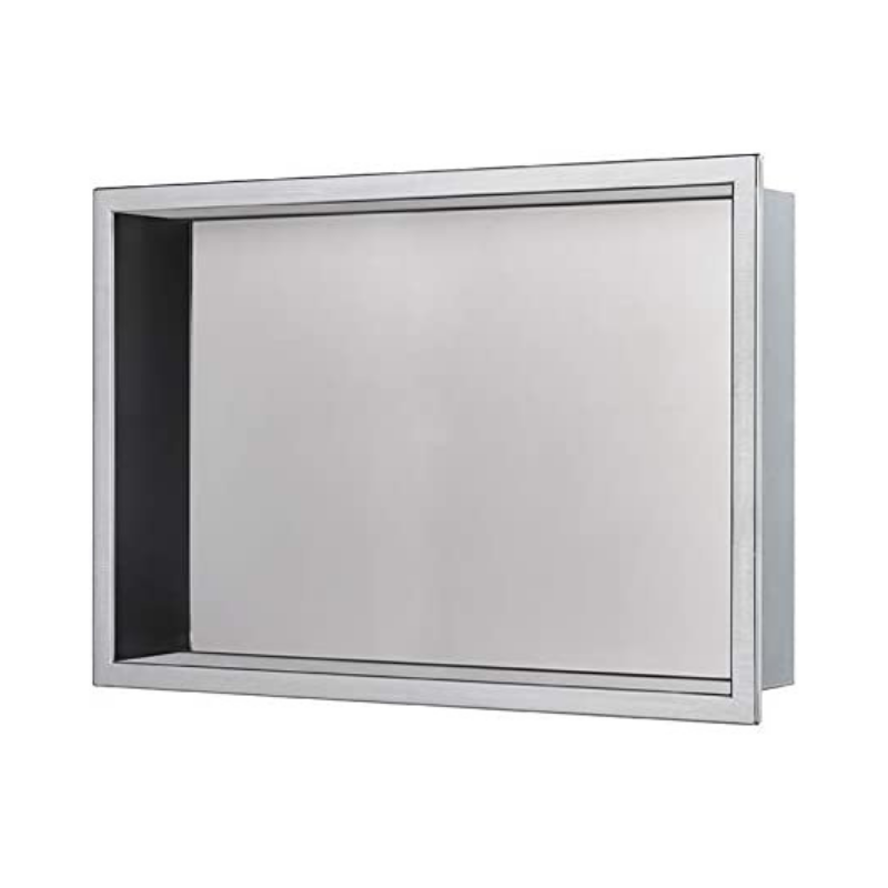 METAL Shower NICHE 12″X20″ 3.5″ dept  Brush Nickle