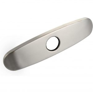 Single Hole Faucet Cover Deck Plate Brushed Nickel
