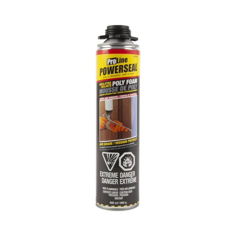 POWERSEAL WINDOW & DOOR GUN FOAM SEALANT 680G