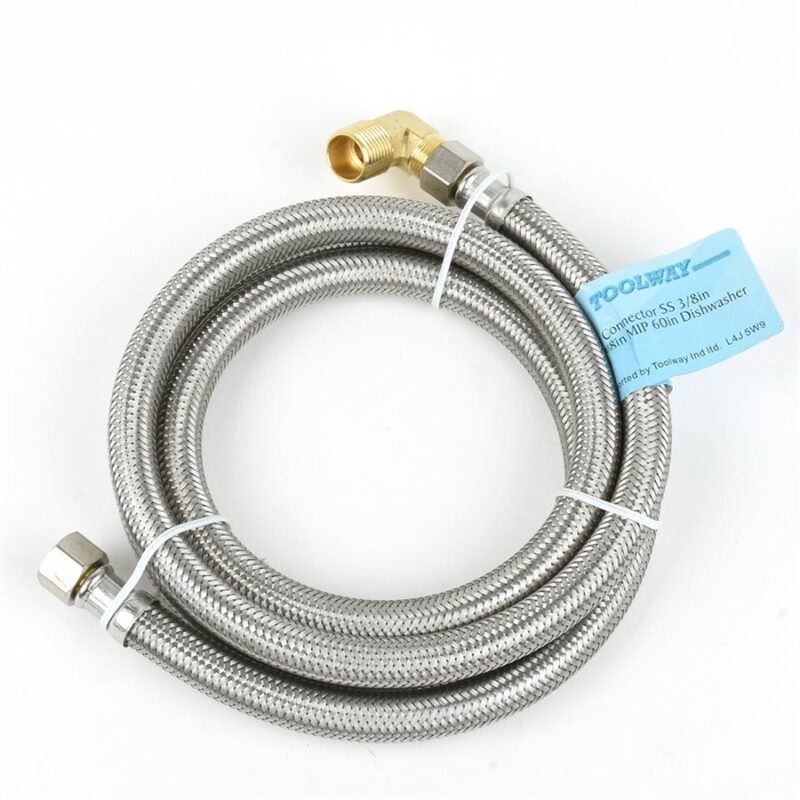 FLEX CONNECTOR SS 3 / 8IN COMP X 3 / 8IN MIP 60IN DISHWASHER