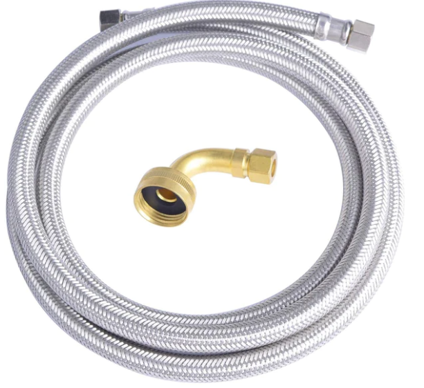 DISHWASHER CONNECTOR WITH SWIVEL ELBOW 3/8'' COMP * 3/4'' COUDE FGH ELBOW * 72''
