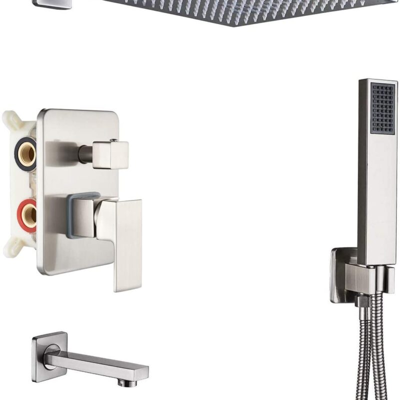 BRUSHED 3 PCS SHOWER KIT