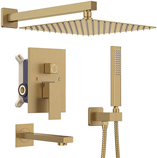 GOLD 3PCS SHOWER KIT