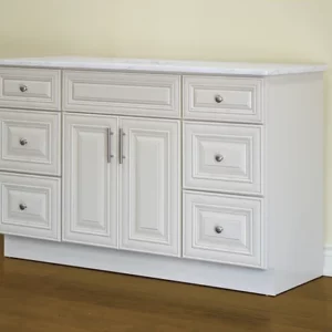 54″ Solid Wood Vanity With Quartz Countertop – BLISS – IC54