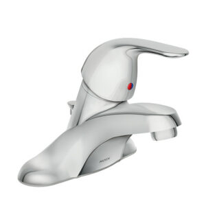 Adler Chrome One-Handle Low Arc Bathroom Faucet 84503