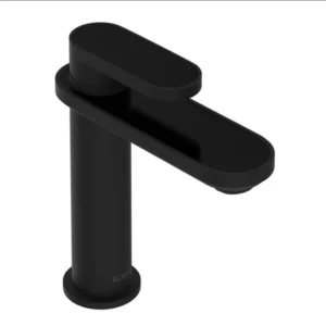 ROHL Miscelo Single Handle Bathroom Faucet – Matte Black Spout With Nero Insert With Lever Handle With Insert | Model Number: MI01D1NRMB