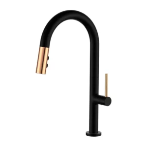 Luxury Flexible Stainless Steel Black Gold Kitchen Faucet GB3041