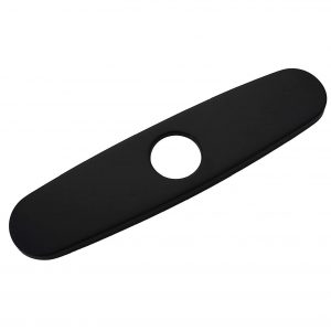 Single Hole Faucet Cover Deck Plate Black
