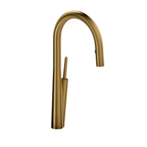 RIOBEL Solstice Pulldown Kitchen Faucet – Brushed Gold | Model Number: SC101BG
