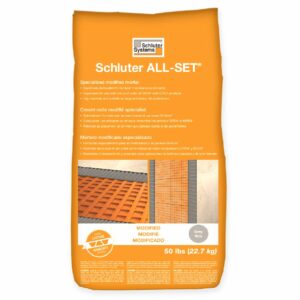 Schluter Systems SETA50W ALL-SET Modified Thinset Mortar White 50 Lbs Bag