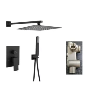 Stainless Steel 304 Shower Set – Black